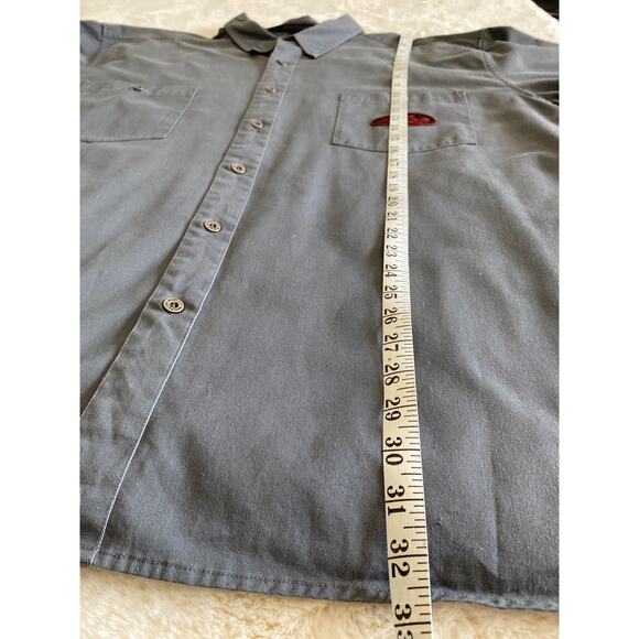 Harley Davidson Y2K Patchwork Hog Motorcycle Button Up Gray Shirt Mens Size XXXL - Picture 11 of 12